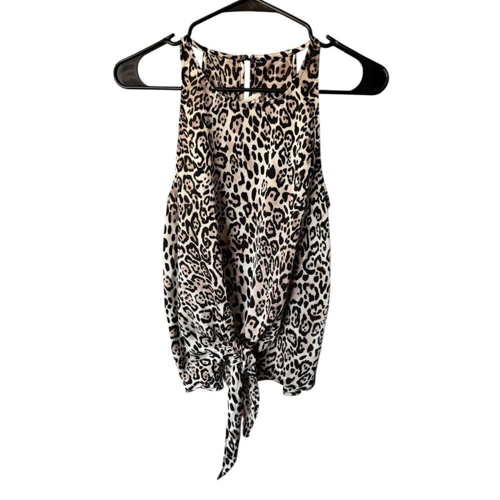 Blu Pepper Women's Animal Print Sleeveless Top - Picture 2 of 7